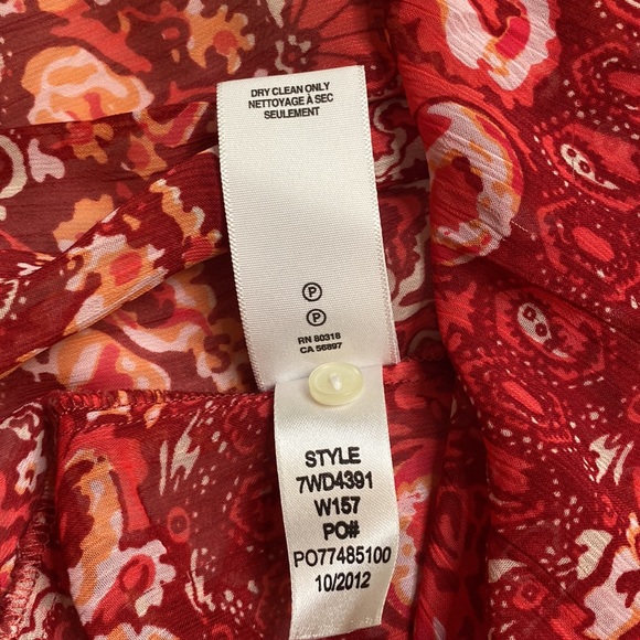 Lucky Brand Flowered, bottom tie shirt, Size Small - Picture 8 of 9